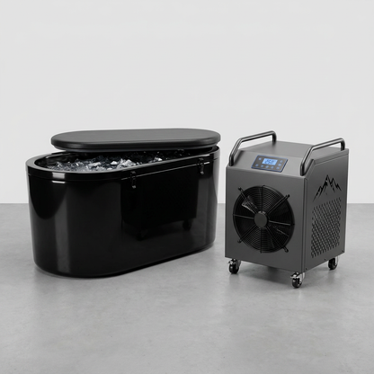CryoForge ArcticFlow X1 Ice Plunge System — Studio Shot