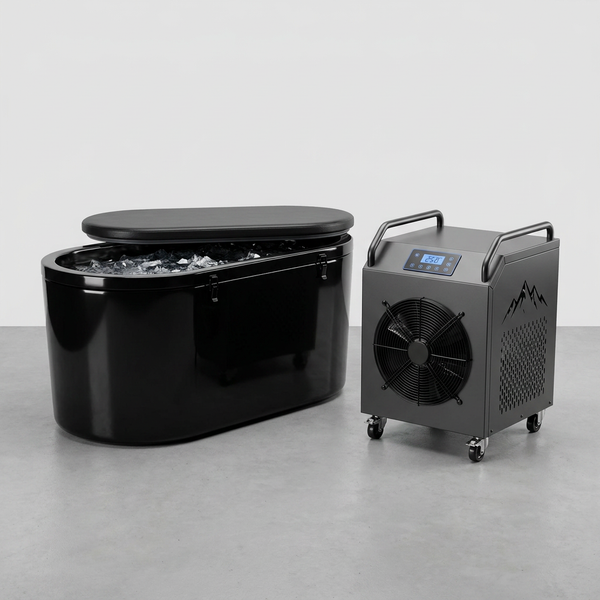 CryoForge ArcticFlow X1 Ice Plunge System — Studio Shot