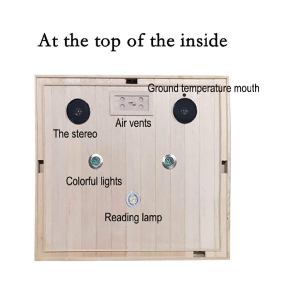 Ivara Luxury 2-Person Hemlock Wood FAR Infrared Sauna Room W/ Glass Door (SAK81525)